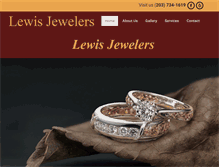 Tablet Screenshot of lewisjewelersct.com